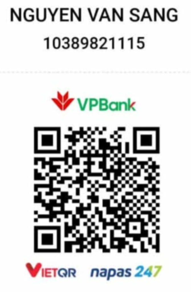 Mã QR ủng hộ Nguyễn Văn Sang qua VPBank
